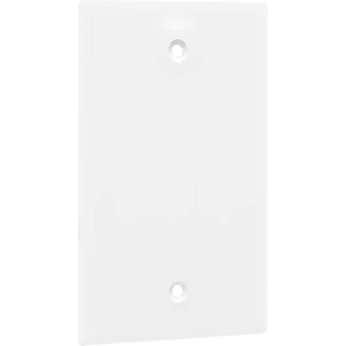 Hyper Tough Oversized Single Blank Outlet Plate, White, Nylon, 5in, 53136-T1