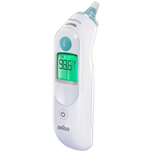 Braun ThermoScan 6, IRT6515 – Digital Ear Thermometer for Adults, Babies, Toddlers and Kids – Fast, Gentle, and Accurate with Color Coded Results