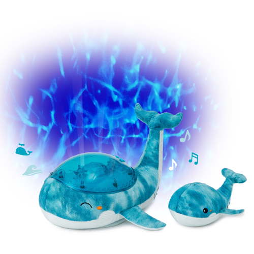 Cloud b Dimmable Whale LED Night Lights, Soft Aquamarine Glow; Deep Blue Glow