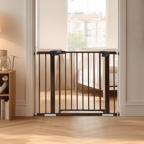 Babelio 29-40" Versatile Metal Safety Gate – Auto-Close, One-Hand Operation, for Stairs & Doorways, Pressure Mount