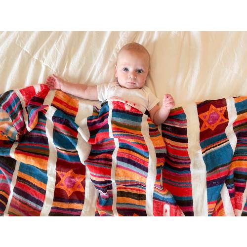 Blessed Stanley Rother Stole | Muslin Swaddle Blanket | Catholic Christian Baby Blanket