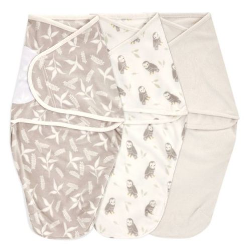 Aden + Anais Essentials Minky Easy Swaddle Wraps - Rockland Marsh - 3pk