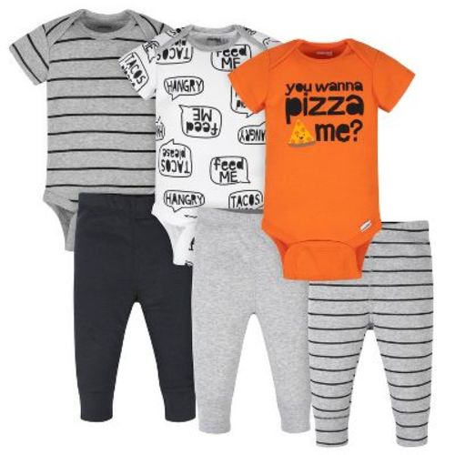 Onesies Brand Baby Boys' Bodysuits & Pants Set - Wild - Newborn - 6-piece
