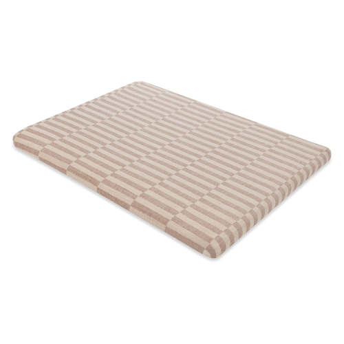 All-Stages Midi Crib Sheet In GOTS Certified Organic Muslin Cotton - Cocoa Stripe