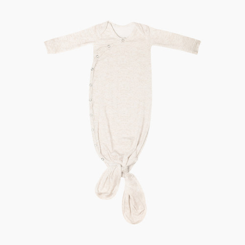 Copper Pearl Knotted Gown - Oat, 0-4 M