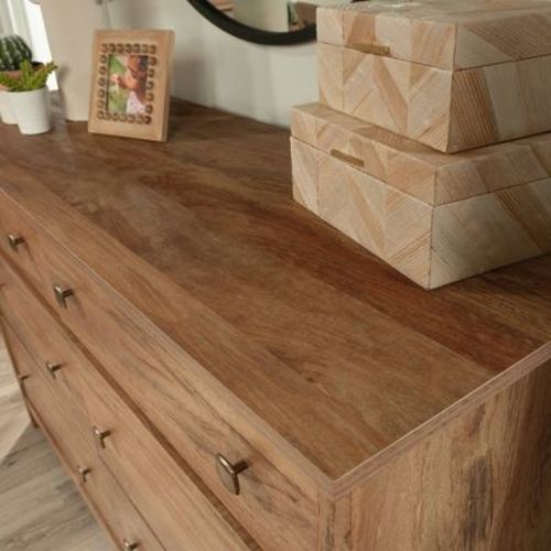 River Ranch 6 Drawer Dresser Sindoori Mango - Sauder: Farmhouse Style, MDF Frame, Easy Assembly