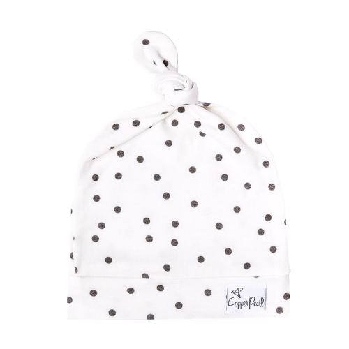 Baby Beanie Hat Top Knot Stretchy Soft"Willow" by Copper Pearl