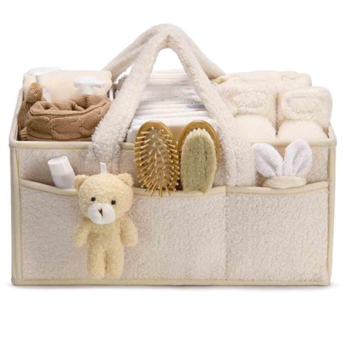 Yunking Baby Diaper Caddy Organizer for Changing Table, Baby Storage Basket for Diapers and Baby Wipes, Baby Shower, Car Caddy Organizer, Nursery Diaper Organizer, Portable Diaper Storage: Baskets & Liners: Amazon.com.au