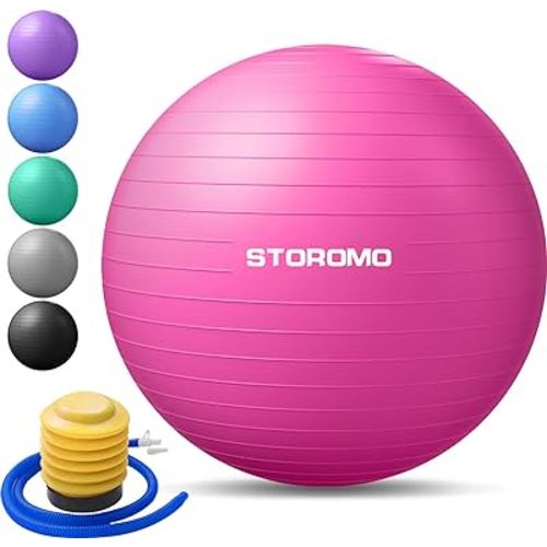 Anti-Burst Pregnancy Exercise Ball – High Weight Capacity Stability Ball for Yoga, Pilates & Labor Support, Eco-Friendly PVC Fitness Ball for Moms, Includes Pump (45cm-95cm)
