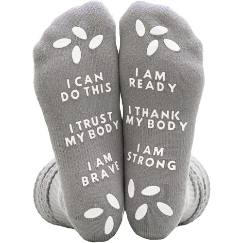 Affirmation Hospital Socks For Labor and Delivery - Non Skid Grip Socks For Moms