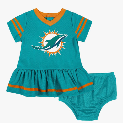 Gerber Girls' NFL Team Jersey Dress and Diaper Cover