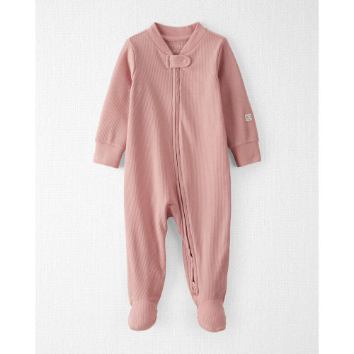 Dusty Rose Baby Organic Cotton Sleeper Pyjamas in Pink | Carter’s Oshkosh Canada
