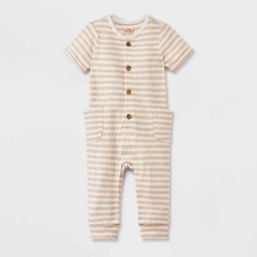 Baby Cozy Thermal Romper - Cat & Jack™, Color: Off-White, Size: 0-3M