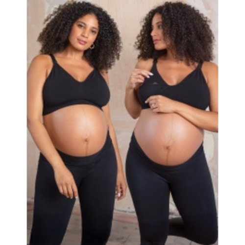 Samaria | Twin Pack Curve Bamboo Nursing Bras - Black 2x or 3x