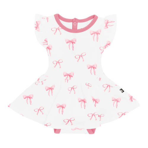 KYTE Baby ™ | Twirl Bodysuit Dress In Style Bow