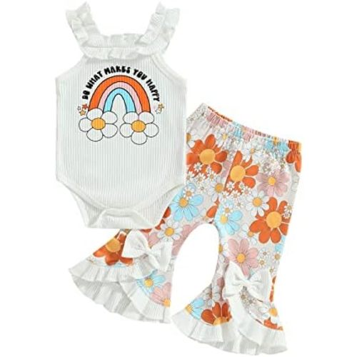 Thorn Tree Newborn Baby Girls Boys Clothes Cotton Suit Cute Baby Kid Infant Romper Play Wear Summer Rainbow Outfits