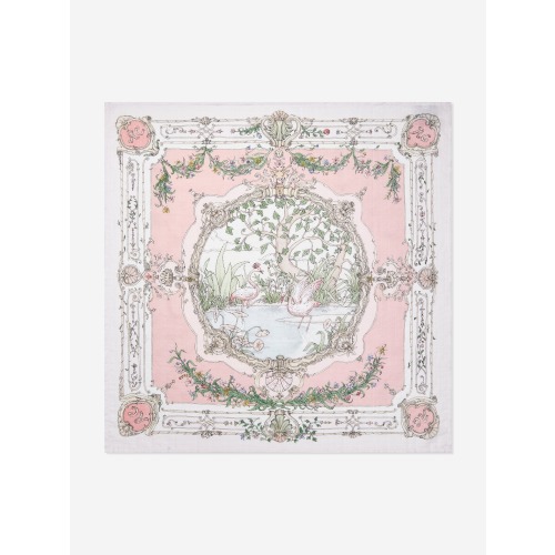 Atelier Choux Baby Girls Tapestry Swaddle in Pink (100cm) | Childsplay Clothing