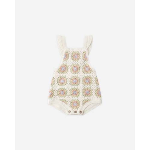 Crochet Romper Citron Daisy Check – Rylee + Cru