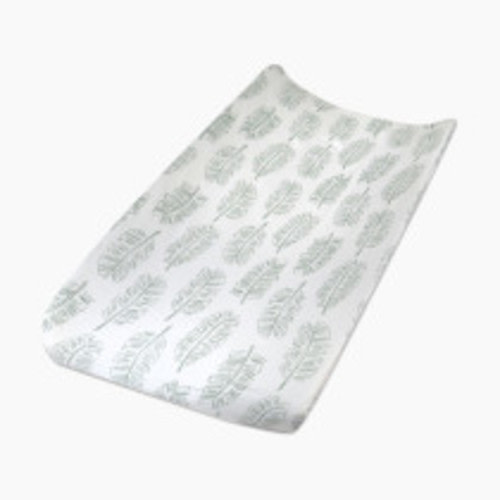 Honest Baby Clothing Organic Cotton Changing Pad Cover - Jumbo Leaf Sage