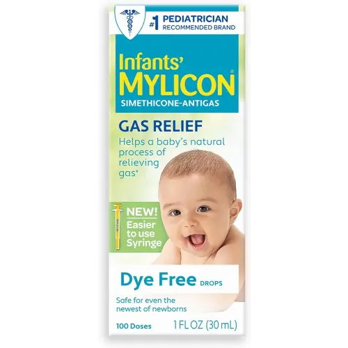 MYLICON Infants Gas Relief Drops for Infants and Babies, Dye Free Formula, 1 Fluid Ounce