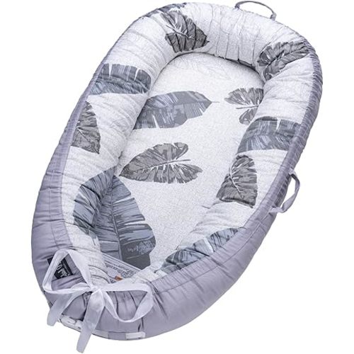 XZV Portable Infant Floor Seats,Sit-Me-Up Floor Seat for Baby, Adjustable and Machine Washable Seat Pad, Portable Lightweight Newborn Essentials Pad for Home & Travel (Leaf)