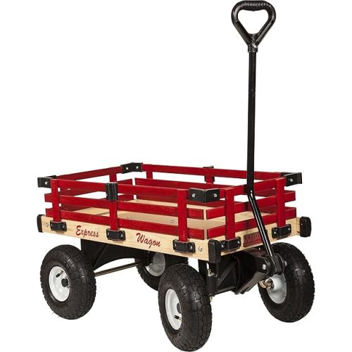 Millside Industries Wooden Express Wagon, 16-Inch X 34-Inch