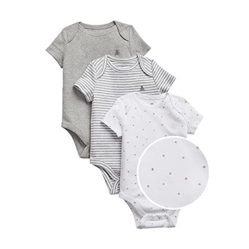 GAP unisex-baby 3-pack First Favourite Short Sleeve Bodysuit