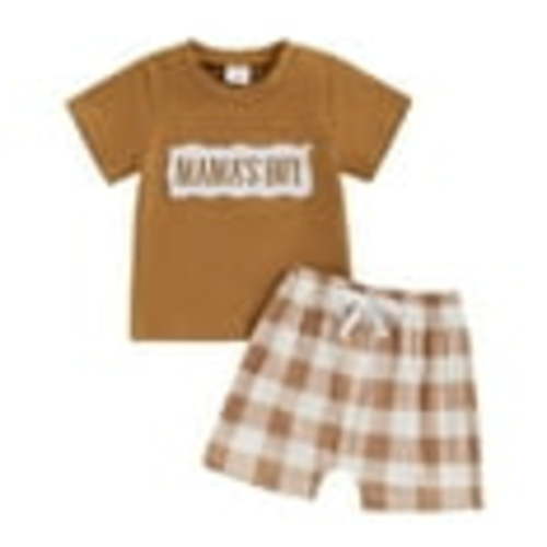 Durtebeua Toddler Boys Summer Clothes Set Button T-Shirt Casual Shorts 39Pcs Outfits,0-6 Months
