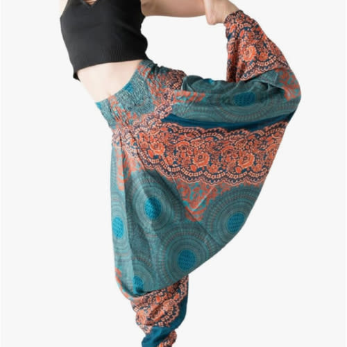 B BANGKOK PANTS Women's Harem Pants Jumpsuit Hippie Clothes