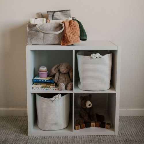 Parker Baby Co. Felt Diaper Caddy Regular - Oatmeal