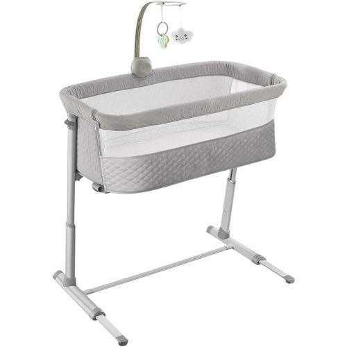 RONBEI Baby Bassinet, Bedside Sleeper Cribs,Baby Bed to Bed, Adjustable, Portable for Newborn, Infant/Baby Boy/Baby Girl