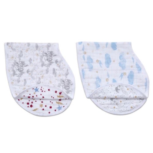 boutique cotton muslin burpy bibs 2 pack