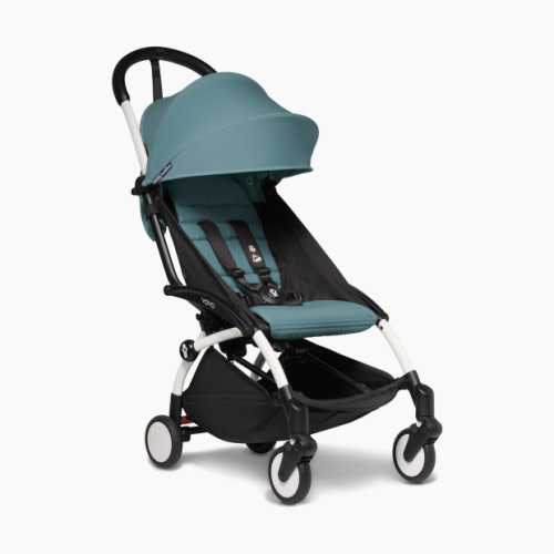 Stokke YOYO 3 Stroller 6M+ - White Frame/Aqua Color Pack