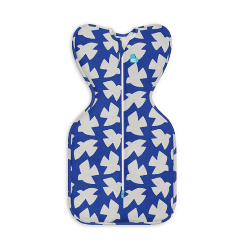 Swaddle Up™ 1.0 TOG Cotton Cobalt Paperbirds