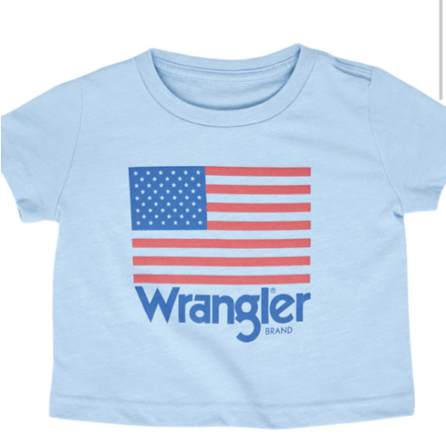 Wrangler Infant Boys' Flag Short Sleeve Graphic Print T-Shirt | Boot Barn