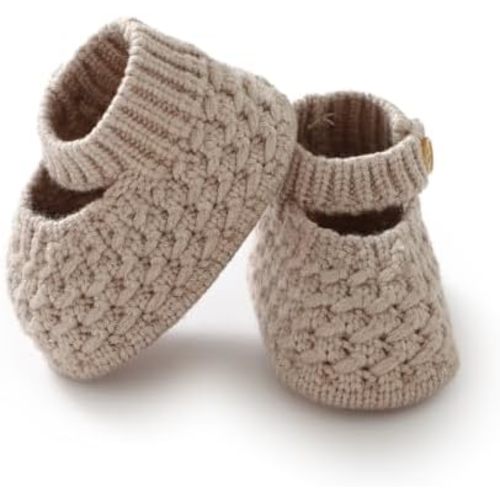 Opewod Baby Booties Hand Knit Boots Slippers Soft Warm First Walkers Socks Shoes for Newborn Infan Boys Girls