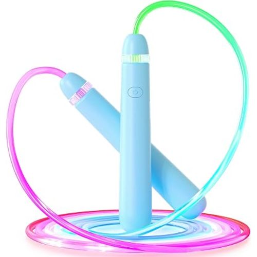 LED Light Up Jump Rope for Kids – Glow, Rechargeable, Exercise