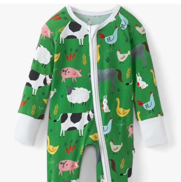 Little Sleepies Pajamas for Baby Boys & Girls, Viscose from Bamboo Baby Pajamas, Preemie & Newborn Sleepers, 2-Way Zipper PJs