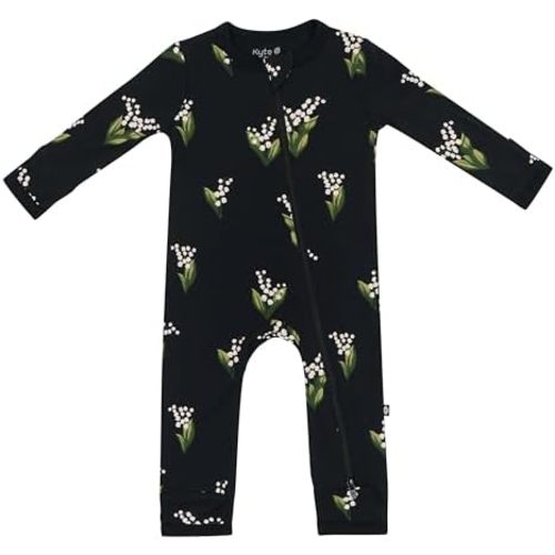KYTE BABY Unisex Rayon Made From Bamboo Zippered Rompers 0-24 Months