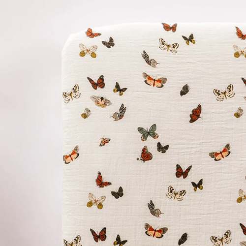 Butterfly Migration Crib Sheet