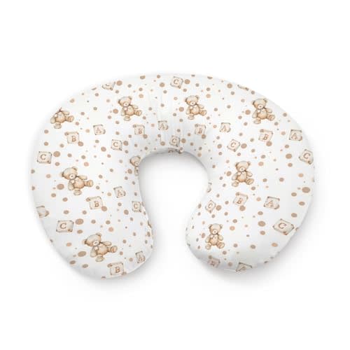 KuphiL10C Cute Bears Pattern Nursing Pillow Cover, Unisex Forest Animal Removable Breastfeeding Pillowcase Slipcover for Baby Girls Boys Newborns Toddlers, Cover Only