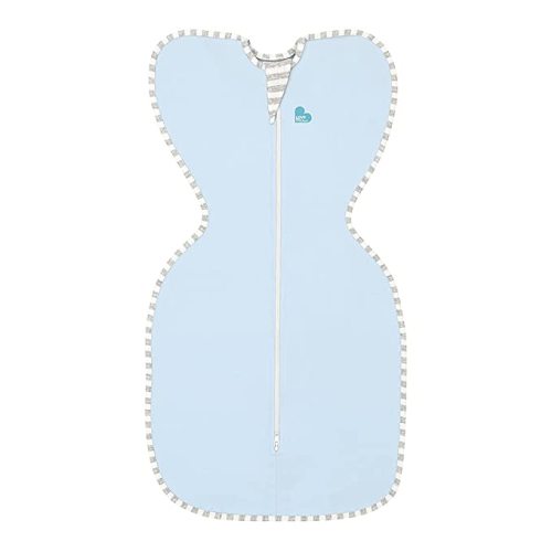 Love To Dream Swaddle UP, Blue, Newborn, 5-8.5 lbs., Dramatically better & Allow baby to sleep in their preferred arms up position for self-soothing, snug fit calms startle reflex