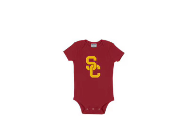 USC Trojans Champion Unisex Cardinal SC Interlock Infant Bodysuit