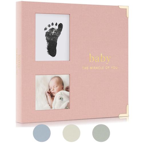 Keepsake Baby Memory Book for Boys and Girls – Timeless First 5 Year Baby Book With Photoslots – Cute Journal Scrapbook or Photo Album - Record a Milestone for Every Event from Birth to Age 5