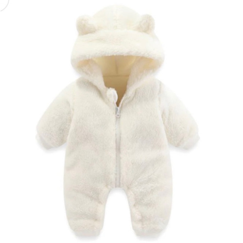 Baby Fleece Onesie Hooded Autumn and Winter – Little Dresser