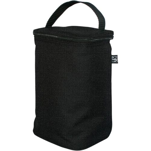 J.L. Childress TwoCOOL Breast Milk Cooler Travel Bag - Insulated Baby Bottle Storage Bag, Portable Organizer Pack for Breast Milk, Use for Daycare or On The Go, Fits 2-4 Bottles - Black Crosshatch