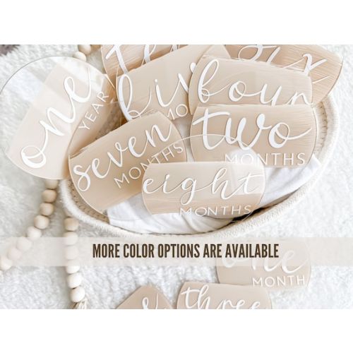 Acrylic Milestone Discs Custom Baby Photo Props New Born Gift - Etsy