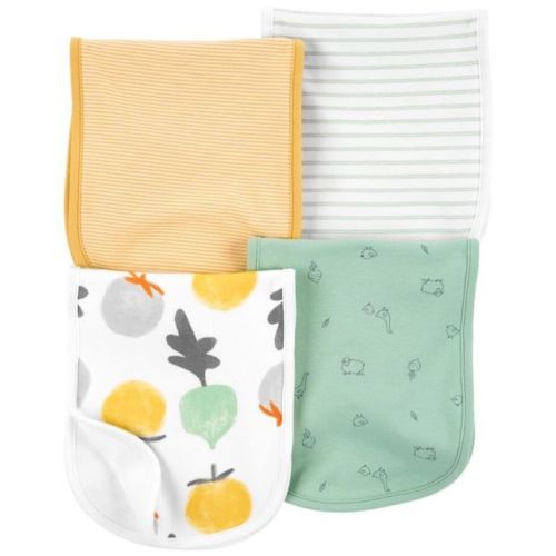 Carter’s 4-Pack Striped Burp Cloths
