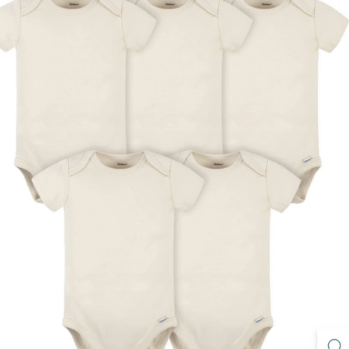 5-Pack Baby Natural Premium Short Sleeve Onesies® Bodysuits – Gerber Childrenswear