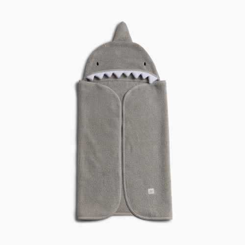 Tiny Kind Cozy Critter Organic Towel - Shark, 0-24 M
